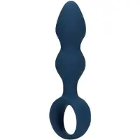 Loveline - plug anal avec anneau - petit - bleu