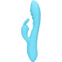 Loveline - Vibromasseur rabbit étanche - stimulation clitoridienne - bleu