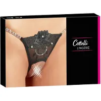 Cottelli - fleur scintillante - string ouvert