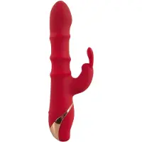 You2Toys Rabbit - vibromasseur à anneaux mobiles (rouge)