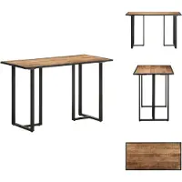vidaXL Table de salle à manger 120 cm Bois de manguier rugueux - Tables de salle à manger