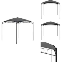 vidaXL Pavillon 3x3x2,65 m Anthracite 180 g/m² - Pavillons & Tentes de réception