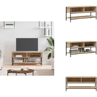 vidaXL Armoire TV Chêne Sonoma 100x35x45 cm Bois composite - Meuble TV