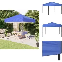 vidaXL Tente de réception pliante bleue 3x3 m - Pavillons & Tentes de réception