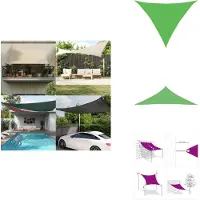 vidaXL Voile d'ombrage 160 g/m² Vert clair 3x3x4,2 m HDPE - Parasols & Protection solaire