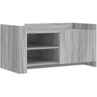 The Living Store Table basse Gris Sonoma 100x50x50 cm Bois composite