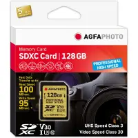 Agfa SDXC UHS I 128GB Professional High Speed U3 V30
