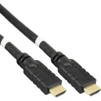 PremiumCord HDMI 4K/60Hz, ethernet, se zesilovače, 3x stíněná (25 m), Câble vidéo, Noir