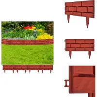 vidaXL 11 x Palissade Clôture de jardin Bordure de parterre - Bordure de parterre