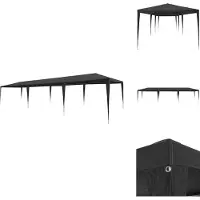vidaXL Tente de réception 3x9 m PE Anthracite - Pavillons & Tentes de réception