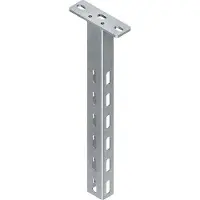 Niedax Support suspendu, profilé en U 43, 5x29, 5x301 mm - Profilé de plafond pour goulotte de câbles 301 mm HU 4530/300 FL