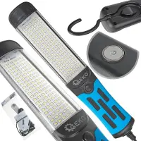 GEKO Lampe de travail à LED 230 V, 15 W, avec aimant et crochet - G15121