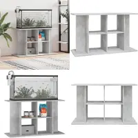 vidaXL Support d'aquarium en béton gris 100 x 40 x 60 cm Bois d'ingénierie