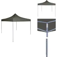 vidaXL Tente de réception professionnelle pliable 2×2 m acier anthracite - Pavillons & Tentes de réception