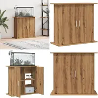 vidaXL Support pour aquarium Artisan Oak 81 x 36 x 73 cm Bois composite