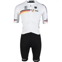 Bioracer Germany Icon Aero Short Sleeve Race Suit Blanc S Homme