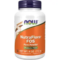 Now , NutraFlora FOS, Poudre Pure, 4 oz (113 g)