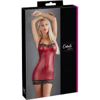 Cottelli - mini-robe brillante (rouge) - L