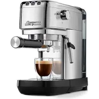 Tchibo Machine à espresso à porte-filtre "Lapressa", acier inoxydable, Machines à expresso, Argent