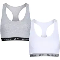 Reebok Brassière de Sport Frankie Femme Gris Clair Chiné