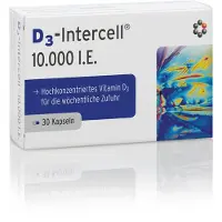 Intercell-Pharma GmbH D3-Intercell 10000 I.E. gélules vitamine D3 hautement concentrée pour un apport hebdomadaire, 30 gélules