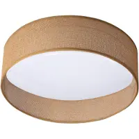 Kanlux S.A. Plafonnier LED rond Rifa brun et blanc 17,5 W, blanc chaud 1 450 lm, métal, dimensions : 11,6 x 40 x 40 cm, IP20, Kanlux
