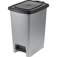 Keeeper poubelle à pédale "olaf" 25 litres PP light silver