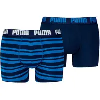 Puma Hommes, Sous-vêtements, Lot de 2 boxers pour homme "Everyday Heritage Stripe, (lot de 2, L)