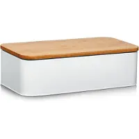 Zeller Boîte à pain, Stockage du pain, Marron, Blanc