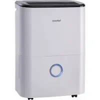 Midea Déshumidificateur d'air silencieux 20L pour une humidité ambiante jusqu'à 50 m2 / 100 m3 - Déshumidificateur d'air ambiant avec réservoir amovible - Petit déshumidificateur à faible consommation