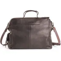 Harold's Cuir serviette Country Framebag Businessbag Brown marron foncé