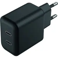 2GO 797386 Ladegerät 45W 2-Port 2x USB-C schwarz