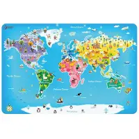 Classic World Carte du monde de puzzle du monde classique