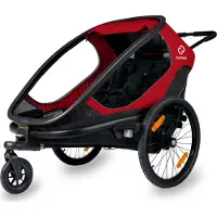 Hamax Siège Vélo Enfant Porte-bagages - Sécurité Et Confort Rouge/noir -
