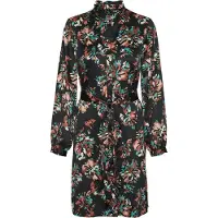 Vero Moda Robe courte VMCANA L/S ABK SHIRT DRESS WVN BTQ femmes - Noir - EU S