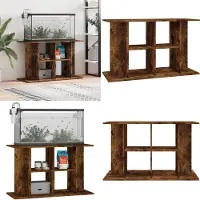 vidaXL Support pour aquarium chêne fumé 100x40x60 cm bois composite