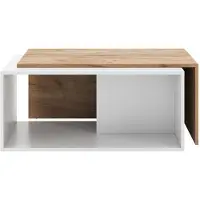 Vicco Table basse Paul Chêne blanc/force de l'or 90x48cm, Model 54644