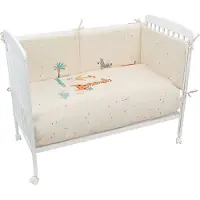 Bimbidreams Kenia Quilt Rev.+bumper 60x120 Cm Beige Enfants
