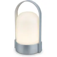 Briloner Lampe de table LED Lampe de table LED rechargeable, dimmable, sans fil, tactile, pour la terrasse, blanc chaud
