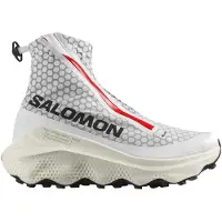 Salomon - Chaussures de trail - S/Lab Ultra Dust White/Fiery Red/Vanilla Ice - Taille 46 - Rouge