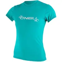 O'Neill Basic Skins Sun Short Sleeve Rash Guard Bleu XS Femme