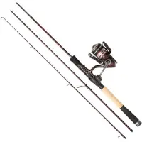 Abu Garcia Tormentor Spinning 4 Sections Fishing Combo Noir 3.04 m / 25-65 g