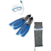 Cressi Agua Snorkeling Set Bleu EU 37-38