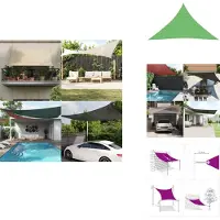 vidaXL Voile d'ombrage 160 g/m² Vert clair 5x5x6 m HDPE - Parasols & Protection solaire