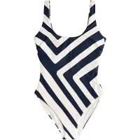 Next Maillot de bain bleu marine / blanc
