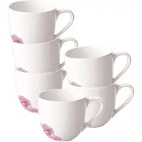 Villeroy & Boch Set d'avantages 6 pièces Rose Garden Tasse à moka/à expresso Premium Porcelain rose 1042871420