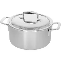 Demeyere Intense 5 Kookpot 22 cm met dubbelwandig deksel, Poêle + casserole, Argent