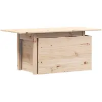 The Living Store Table de jardin 100x50x75 cm pin massif