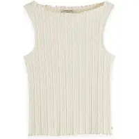 Scotch & Soda U9a00645t Sleeveless T-shirt Beige XS Femme