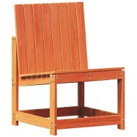 The Living Store Chaise de jardin brun cireux 50,5x55x77 cm pin massif